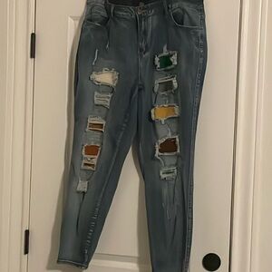 Patchwork jeans